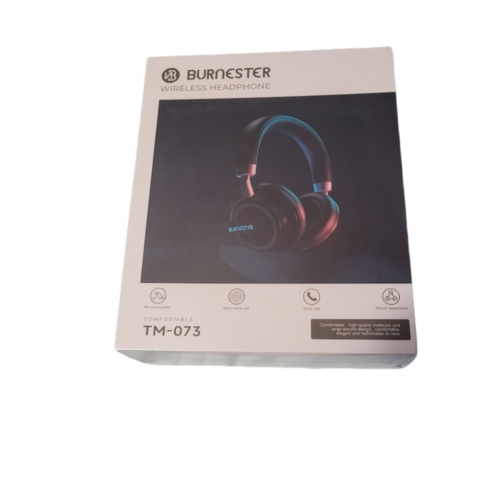 NWOT  Burnester  HD Wireless Headphones TM-073 Microphone  Bluetooth